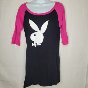 Playboy Intimates Playmate Raglan Sleepshirt Nightgown